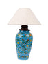 Blue Pottery Handiya Lamp (Without Lampshade)